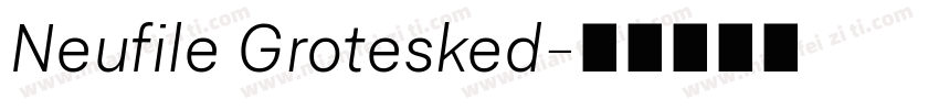 Neufile Grotesked字体转换